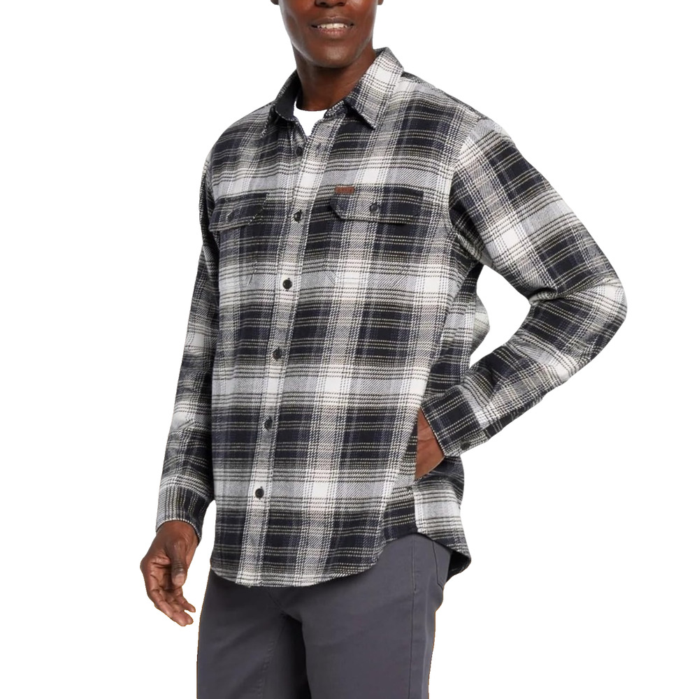 Orvis Men's Big Bear Heavyweight Flannel Shirt Cotton Black Size S